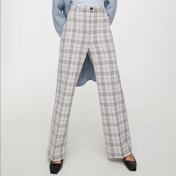 COPY - ARITZIA WILFRED FRANCESCA CHECK PANT - Picture 1 of 9